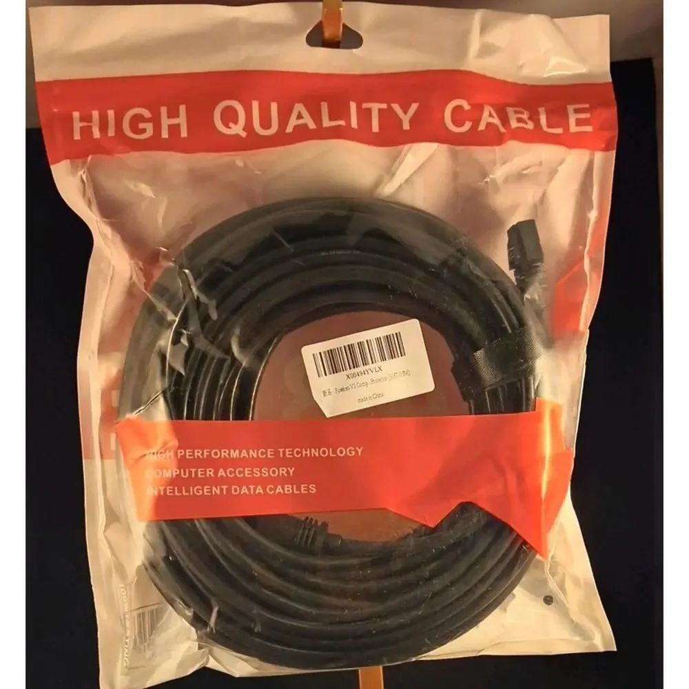 Heavy-Duty Shielded Outdoor Cable for Starlink - 50FT/15M